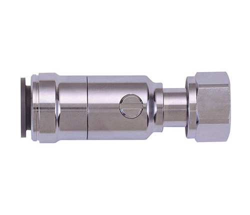 BRASS CHROME PLATED SERVICE VALVE WITH TAP CONNECTOR