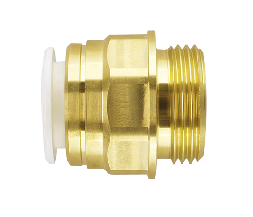 Push-fit Brass Male Cylinder Adaptor