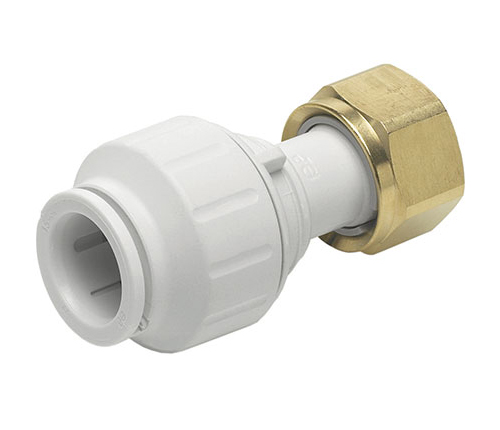 Push-fit Plastic W Straight Tap Connector