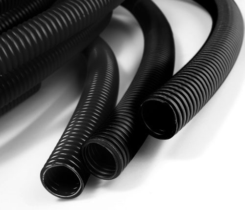 Black conduit pipe